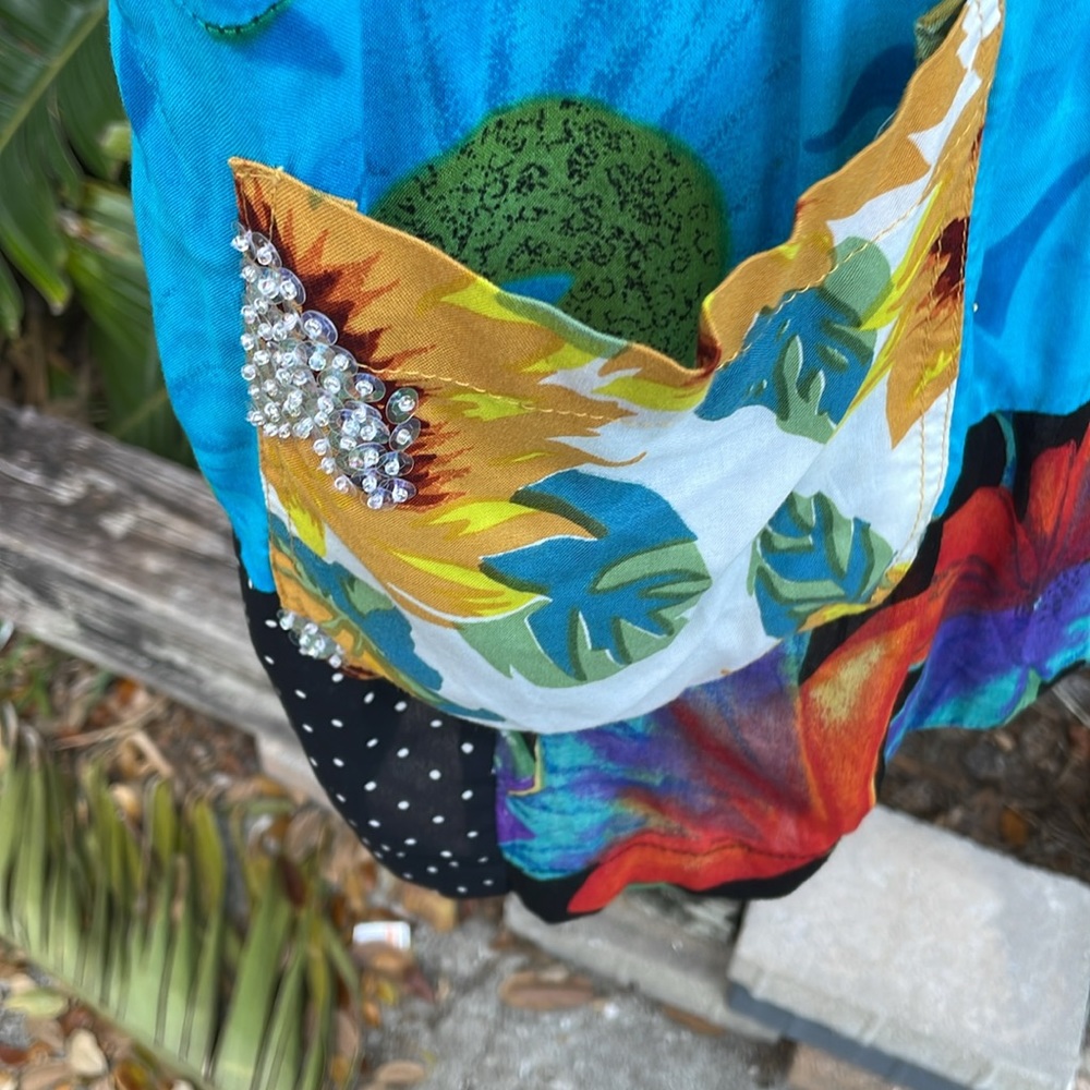 Faith patchwork sequin bohemian jacket - Picture 5 of 9
